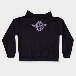 Bret Hart neon Kids Hoodie